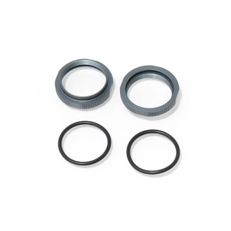 TKR6013B – Shock Adjustment Collars (short, aluminum, GUN METAL ano, 2pcs)