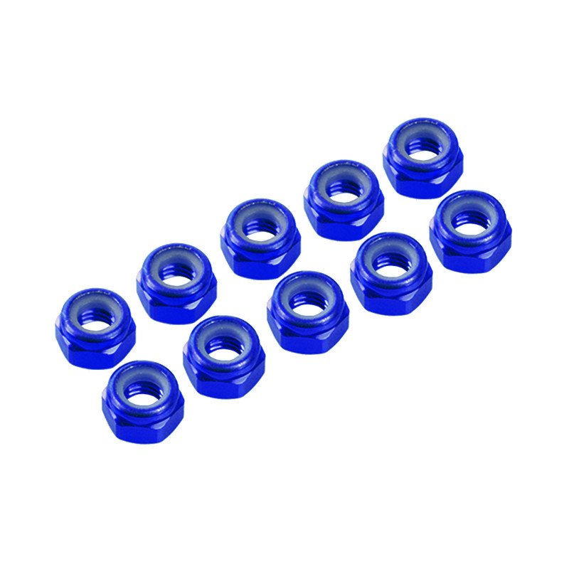 3 mm. ALU. NYLON NUT (10pcs)