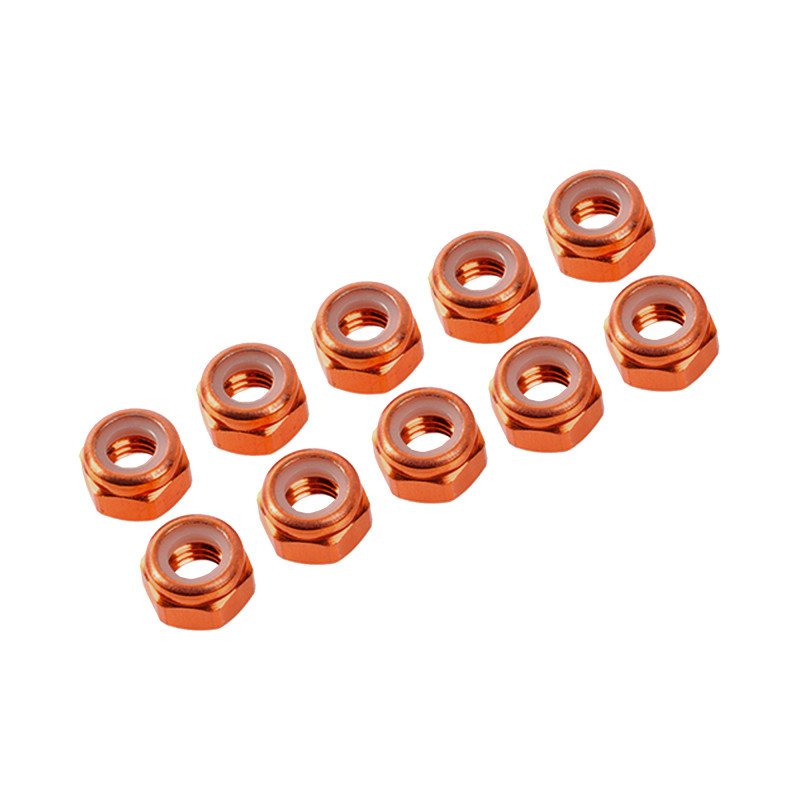 3 mm. ALU. NYLON NUT (10pcs)