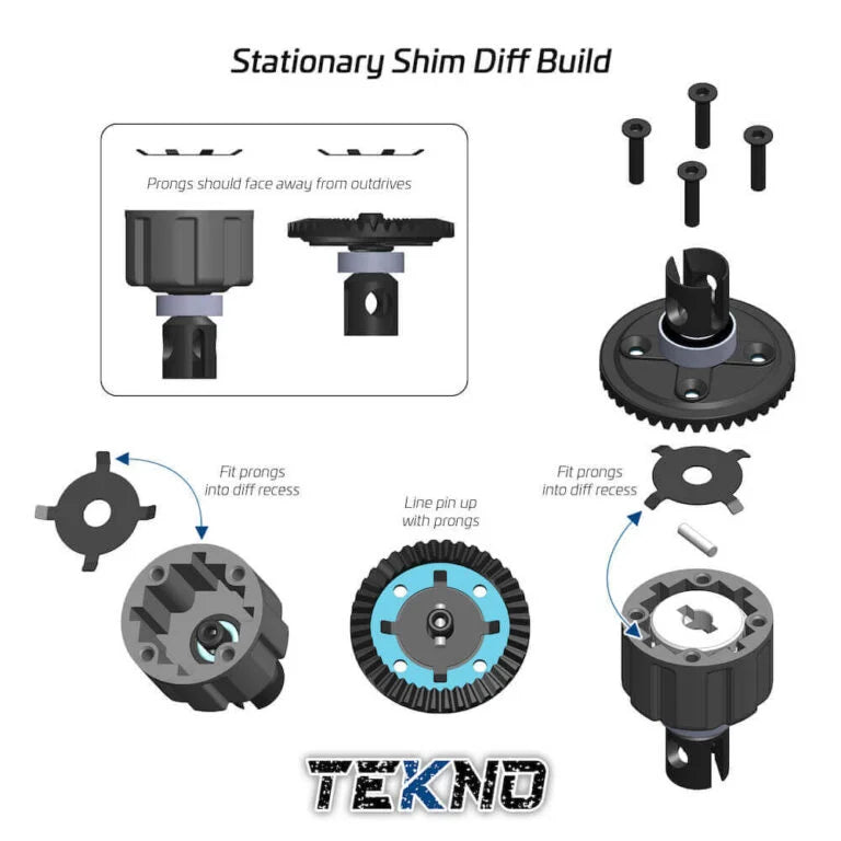 TKR9145 – Differential Shims (keyed, 6x18mm, 6pcs)