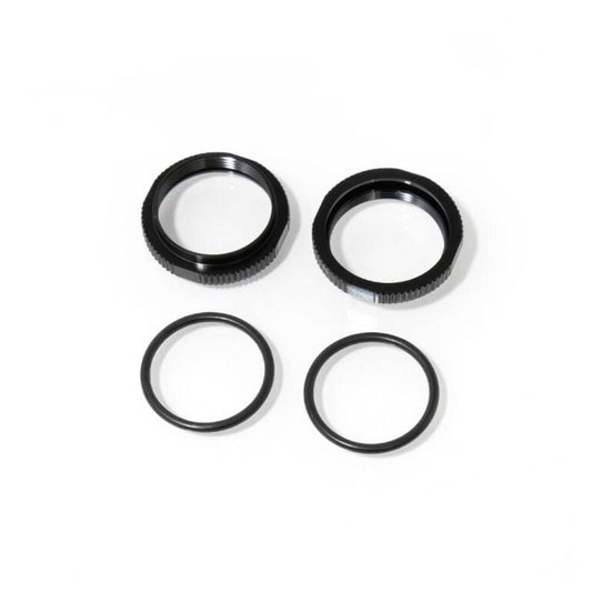 TKR6013BK – Shock Adjustment Collars (short, aluminum, BLACK ano, 2pcs)