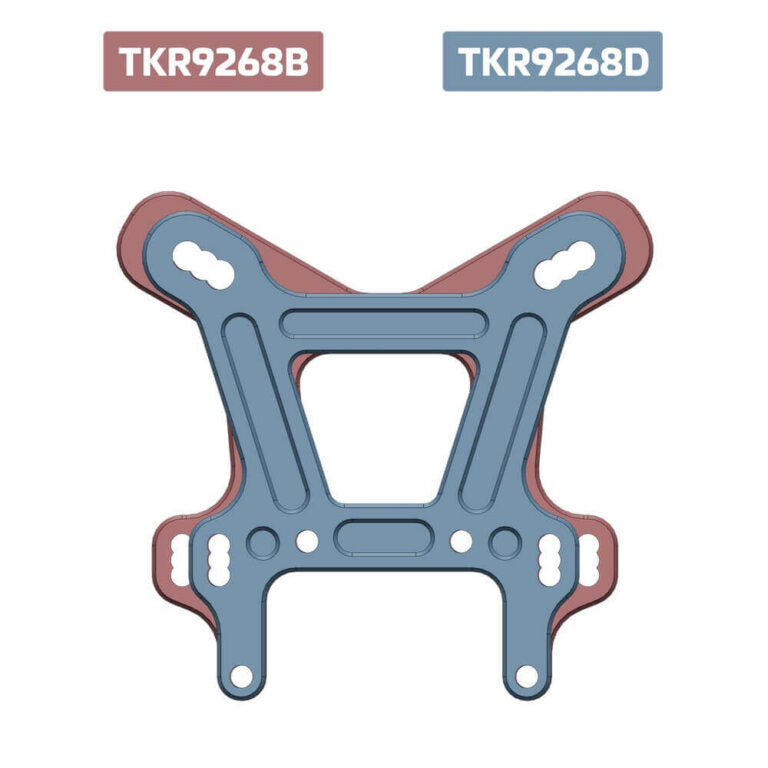 TKR9268D – Shock Tower (front, lightened, 7075 CNC, GM ano, EB/NB48 2.x)