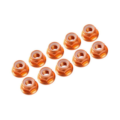 3MM. ALU. NYLON NUT W/FLANGED (10pcs)