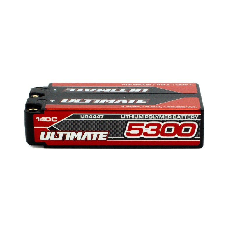 ULTIMATE GRAPHENE HV LiPo BATTERY SHORTY 7.6v. 5300mAh 140C 5mm TUBES