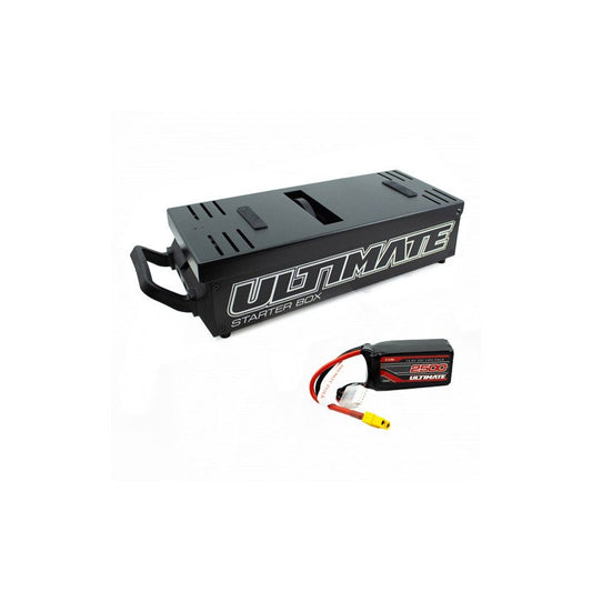 COMBO ULTIMATE RACING STARTER BOX WITH 14.8V. 2500mAh 20C LiPo BATTERY STICK T-DEAN