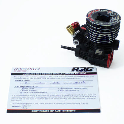 ULTIMATE ENGINE R36 ROBERT BATLLE V2 "TEAM EDITION" CERAMIC W/COMPLETE CLUTCH SET & BELL